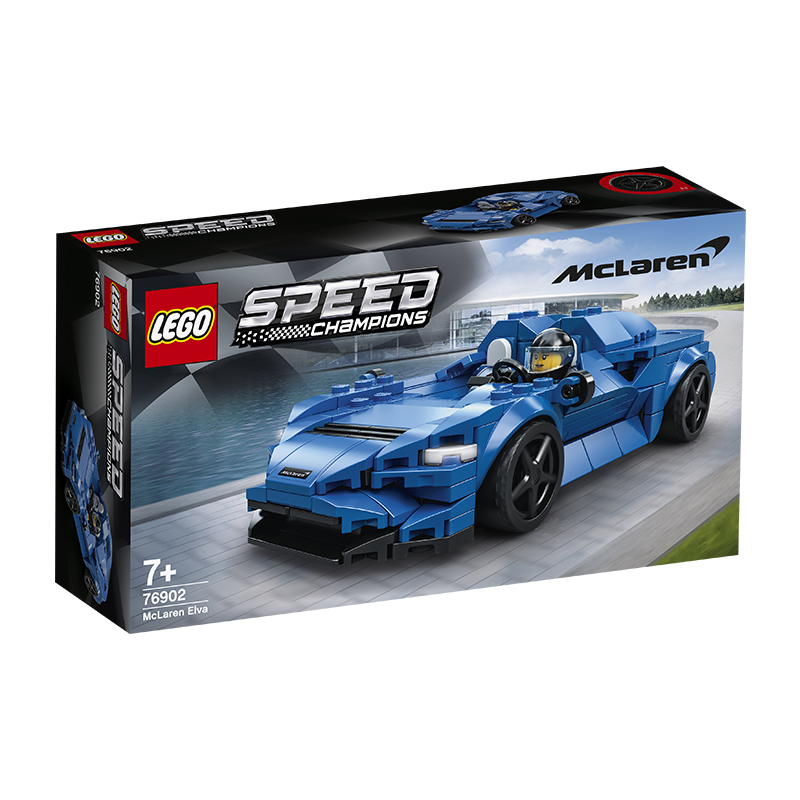 乐高(LEGO)积木 Speed超级赛车系列 76902 迈凯伦 Elva 7岁+ 儿童玩具 跑车赛车模型 男孩女孩成人生日礼物