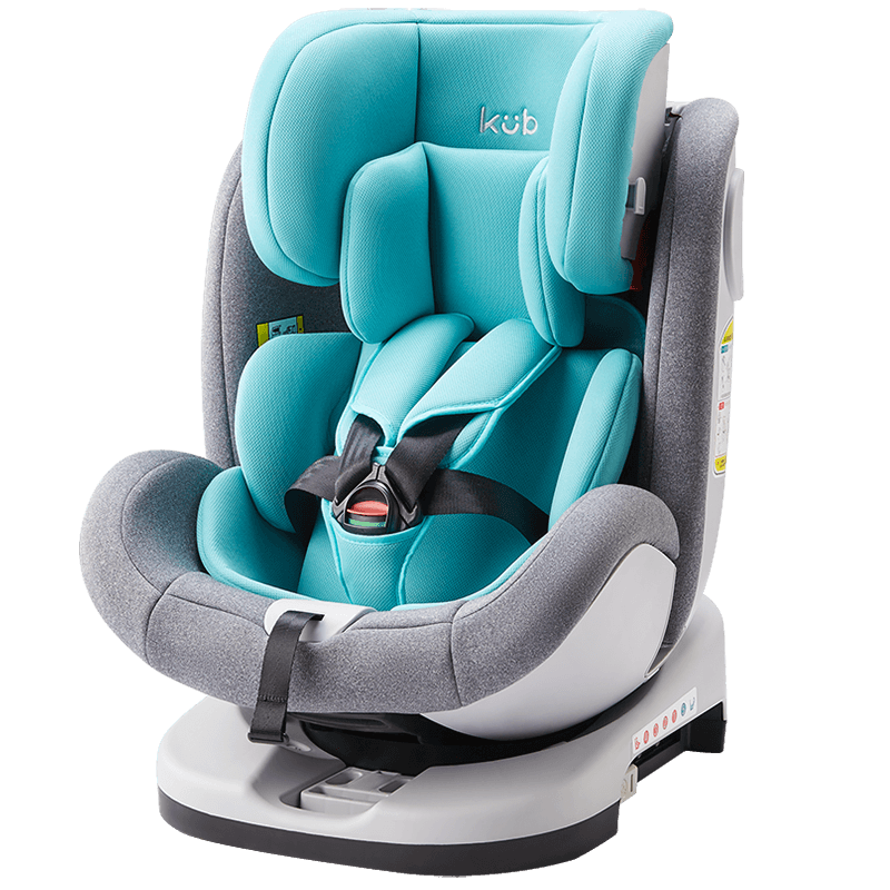 可优比（KUB）儿童安全座椅汽车用0-12岁婴儿宝宝新生儿可躺旋转坐椅车载 【360°旋转，双向安装】摩洛灰