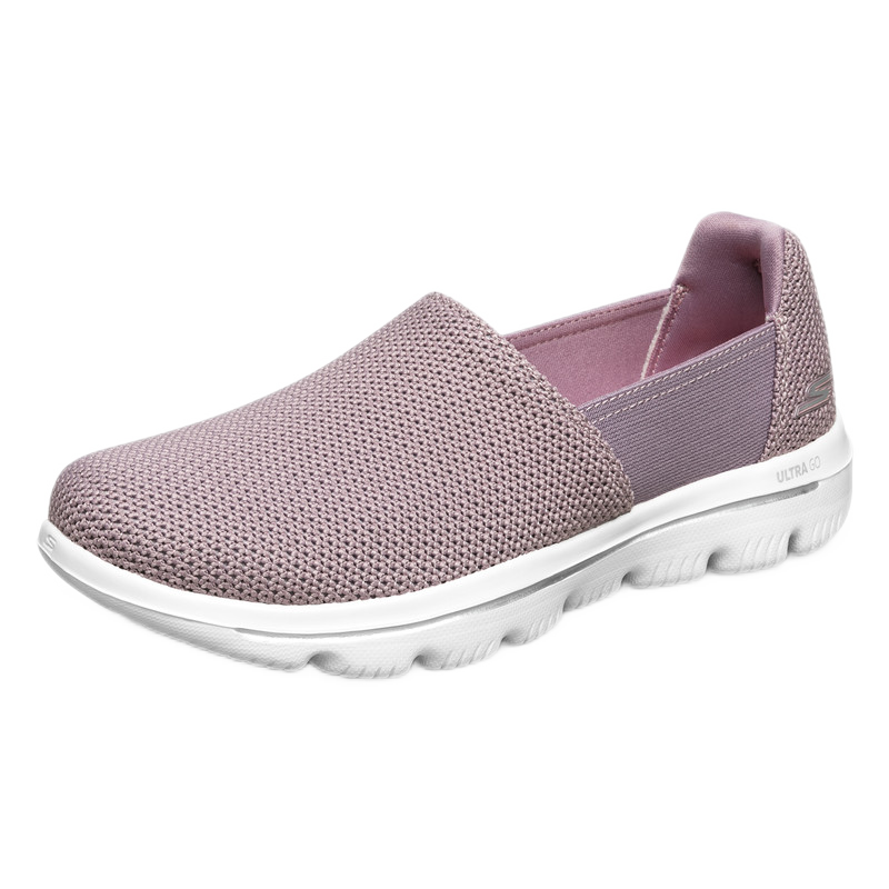斯凯奇Skechers一脚套女子运动鞋健步鞋15743 MVE粉色 37.5