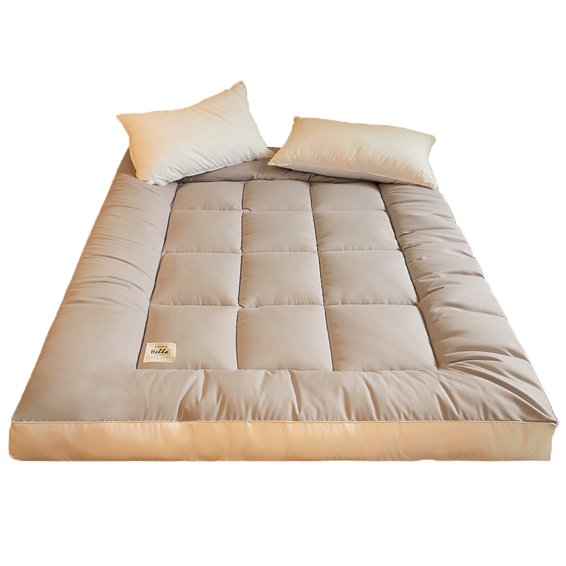 南极人NanJiren 加厚床垫床褥子 磨毛立体羽丝绒软垫 双人榻榻米垫子可折叠垫被 1.5米床  绅士灰