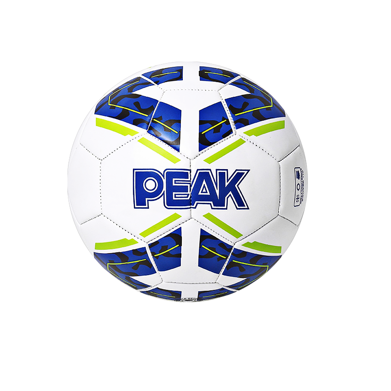 匹克PEAK5号机缝比赛成人儿童足球TPU材质室内外用球DQ202505大白/深兰