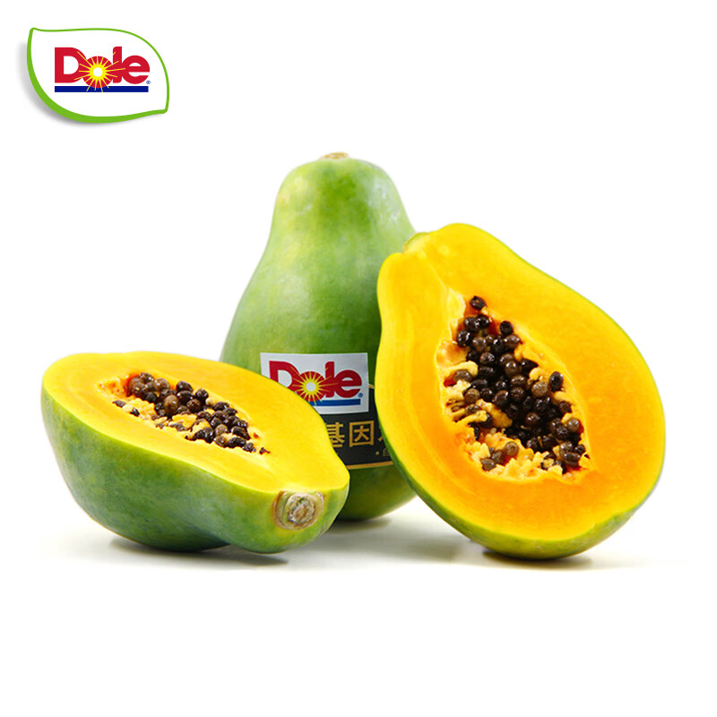 Dole都乐 菲律宾进口木瓜 4只装 单只350g 新鲜水果 非转基因木瓜 4只装