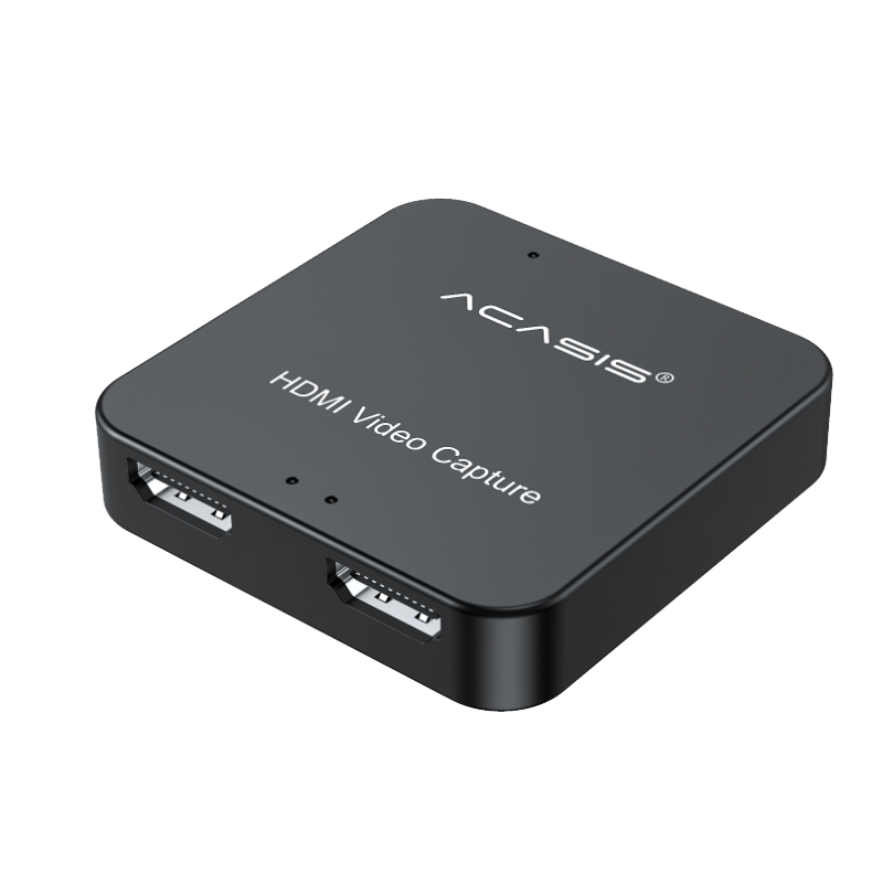阿卡西斯 4k环出hdmi采集卡ps4/switch/xbox游戏机电脑视频会议摄像机单反微单相机直播录制盒 AC-HD33