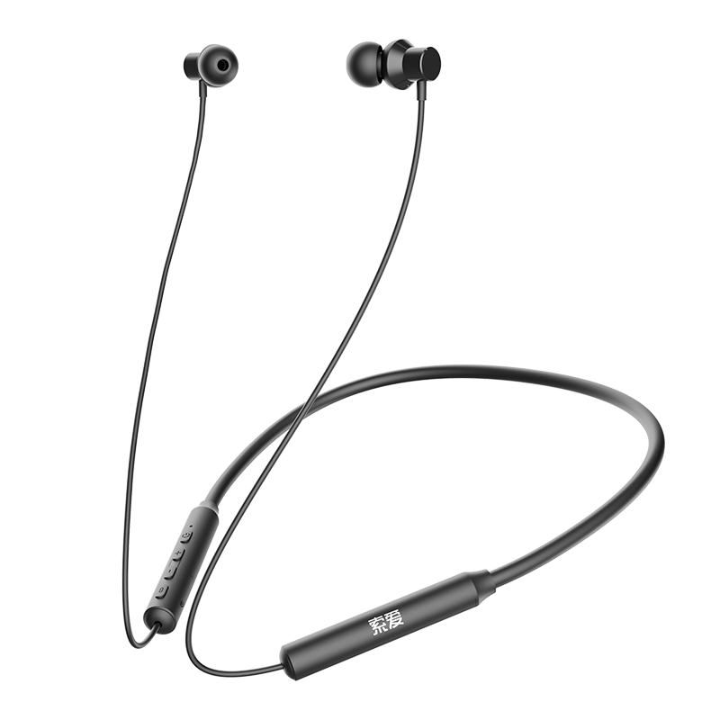 索爱（soaiy）X5挂脖式运动无线蓝牙耳机 颈挂式超长续航 跑步入耳式音乐耳机 适用于苹果华为安卓耳麦 黑色