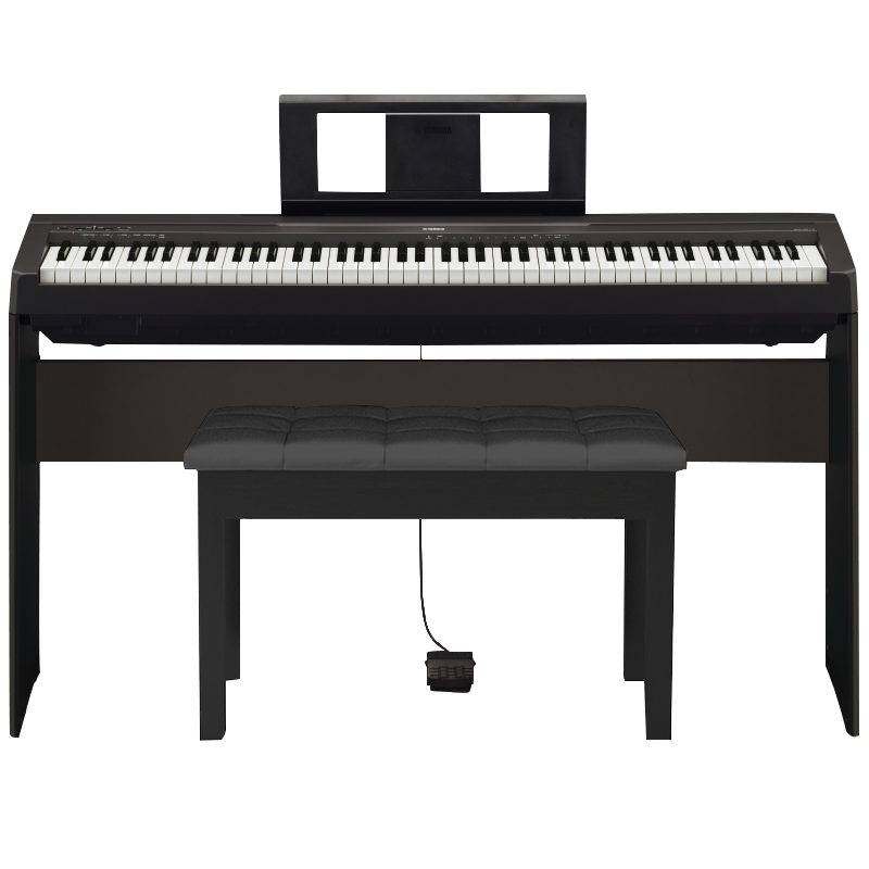 雅马哈（YAMAHA）电钢琴88键重锤P45数码电子钢琴专业成人儿童初学p45型号官方标配+全套配件
