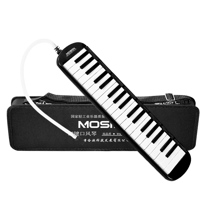 莫森(mosen)MS-37KB口风琴 37键儿童初学入门课堂演奏吹管口风琴 黑色
