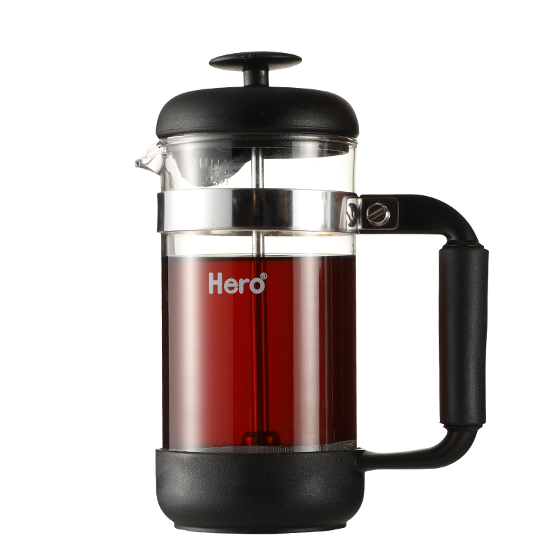 hero黑骑士法压壶不锈钢咖啡壶家用咖啡机冲茶器 咖啡过滤网过滤杯