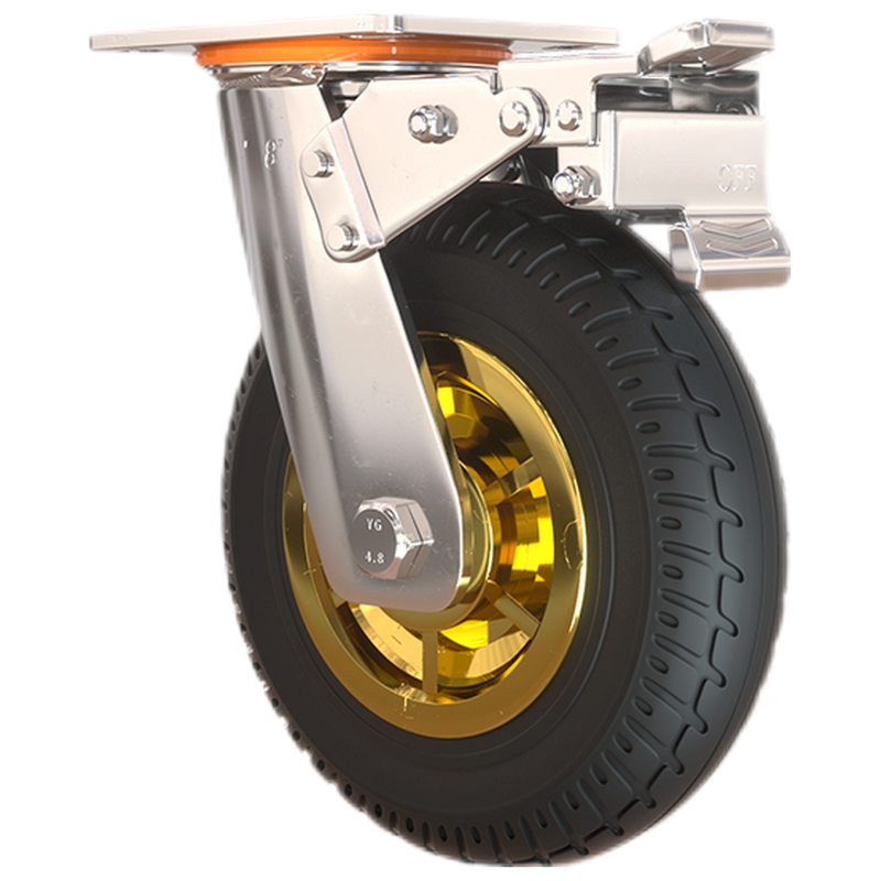 衡固万向轮轮子承重型脚轮带刹车静音平板推车轮Casters轱辘工业载重轮 4寸万向轮