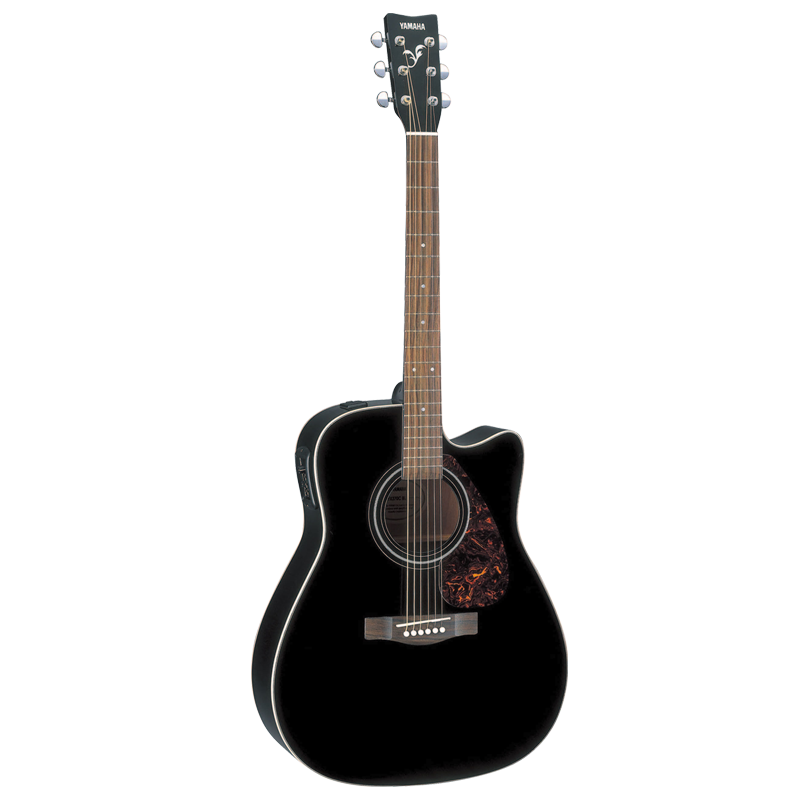 雅马哈（YAMAHA）FX370CBL电箱吉他 雅马哈吉他 初学入门吉他男女木吉它jita乐器 木吉他 黑色缺角 41英寸