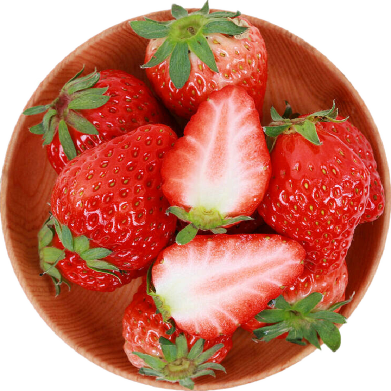丹东红颜玖玖草莓 钻石果 单果25g起 12-18粒 约重500g 新鲜水果