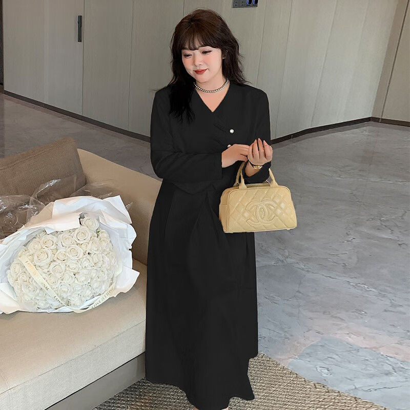 Ω�Ѵ���Ůװ��װ��������װ��mm200����ʽ���������ȹ���� ������ɫ 3XL ������ƫ�� ����170-190��