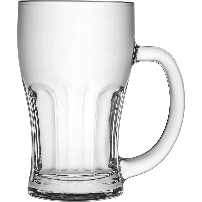 CLITON 复古浮雕啤酒杯 家用玻璃水杯扎啤杯酒吧餐厅大容量493ml饮料果汁杯 2支装CL-JB11
