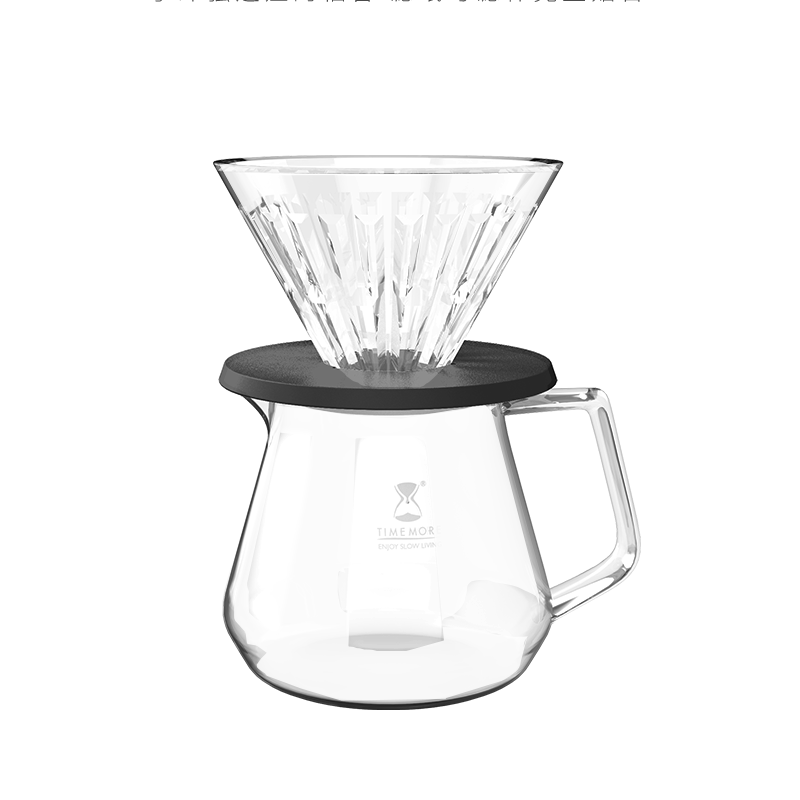 泰摩 timemore 玻璃冰瞳咖啡滤杯 家用手冲咖啡壶套装 滴漏咖啡过滤杯