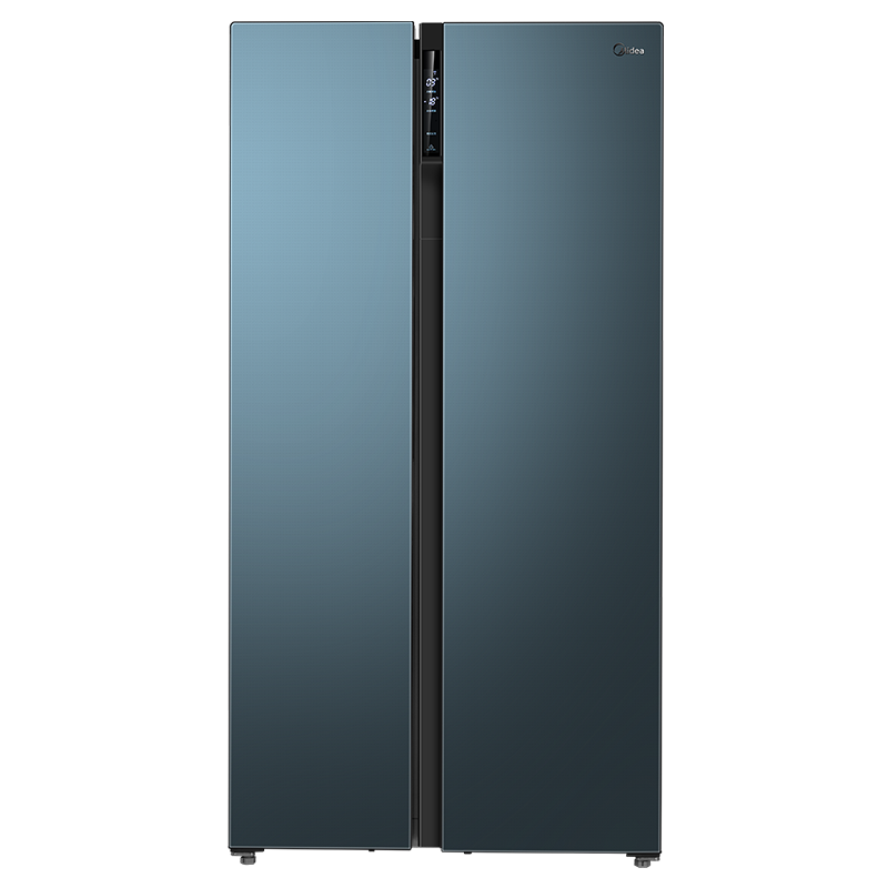 美的 (Midea)603升 对开门冰箱 风冷无霜 智能双变频WIFI智能 玻璃面板BCD-603WKGPZM(E)深空蓝-繁星