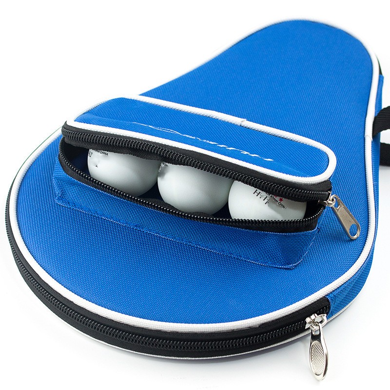 MYSPORTS乒乓球拍套拍包乒乓球专用包葫芦套乒乓球拍袋子球包拍套可装三球 PT001 葫芦形拍套 蓝色