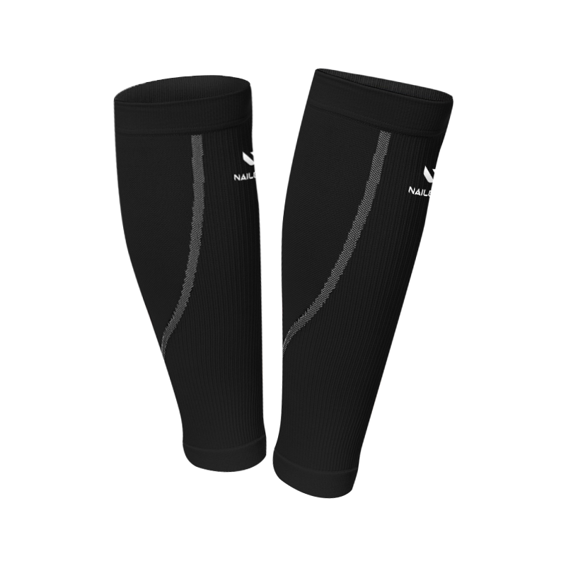 耐力克斯 跑步护小腿压力（2只装）篮球排球足球护腿护套小腿装备护腿裤袜运动护具健身 L号