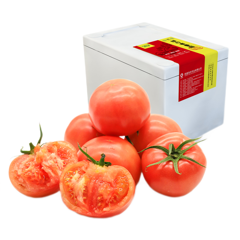 绿行者 山东桃太郎粉番茄 2.5kg/箱 生吃西红柿 蔬菜自然成熟 孕妇可吃 健康轻食 