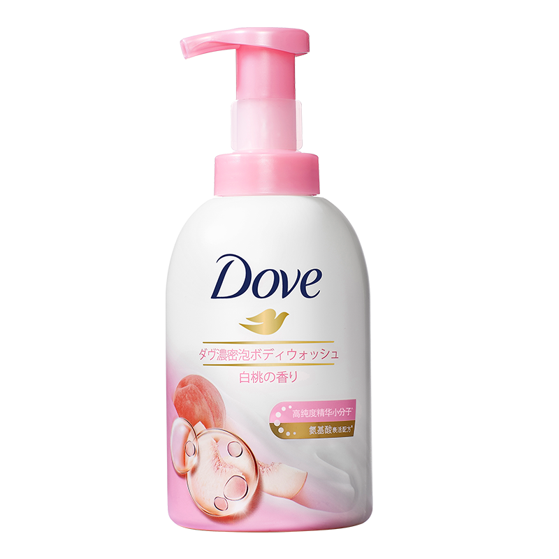 多芬(DOVE)白桃果香沐浴泡泡400ml 神经酰胺加温和氨基酸 肌肤水嫩透亮持久留香