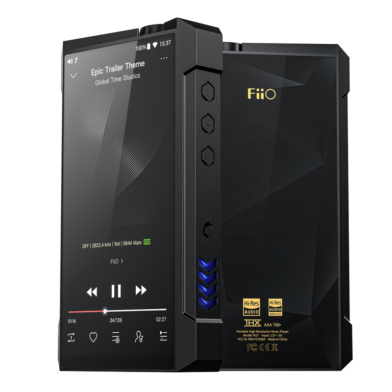 飞傲（FiiO） M17 HiFi播放器便携台机mp3无损音乐安卓蓝牙WiFi平衡DSD解码 黑色