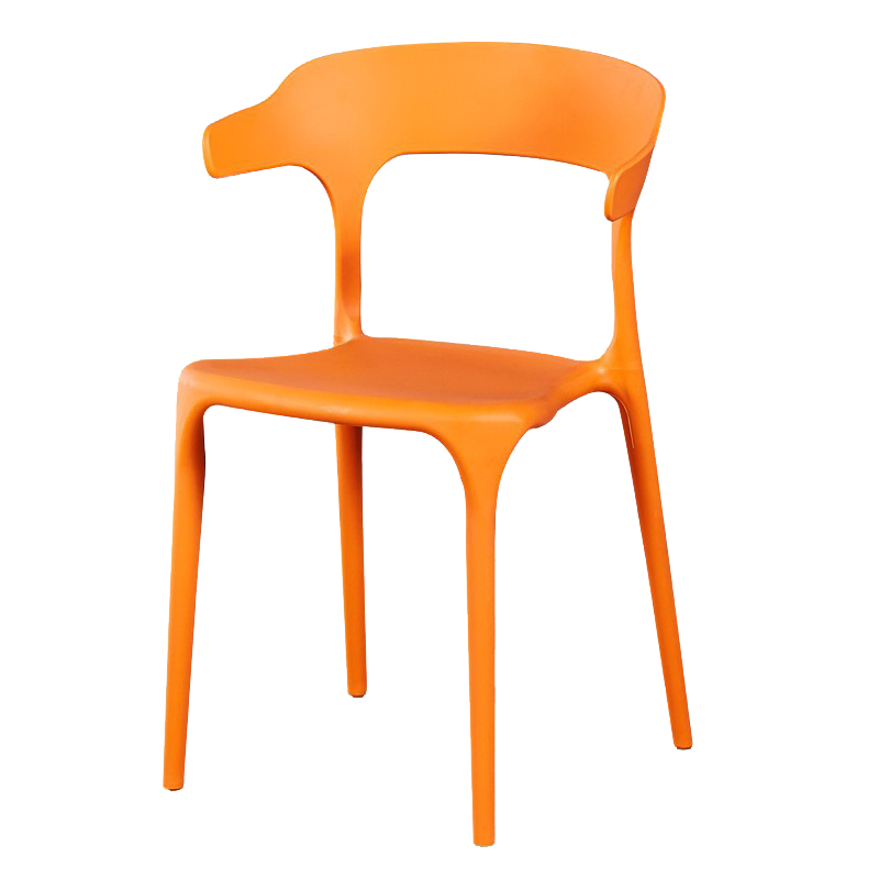 邦尼熊 椅子 家用塑料牛角椅奶茶咖啡椅北欧现代简约靠背椅（下单备注颜色）JJ