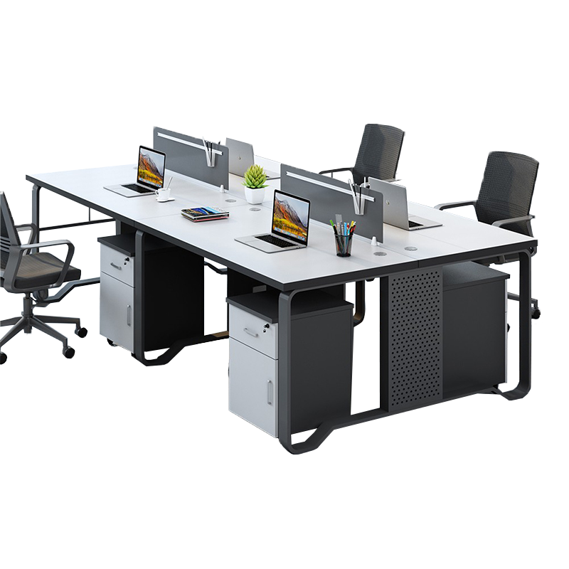 舒炫（SHUXUAN） 办公桌椅组合屏风工位职员桌员工桌现代简约办公家具卡座电脑桌椅组合 单人位不含挡板【含色卡一张】