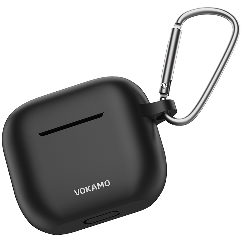 VOKAMO适用苹果AirPods 3代耳机保护套 AirPods 3硅胶减震保护套【黑色】