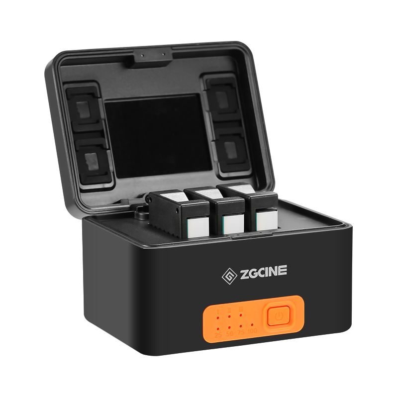 XFAN GoPro10电池Hero9 8电池充电器运动相机配件移动电源充电盒内存收纳 GoPro电池充电盒(内置电池，三电一充))