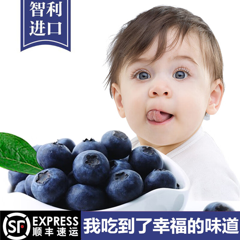 【现货/不等待】怡颗莓 蓝莓智利进口蓝莓鲜果宝宝辅食当季新鲜孕妇水果 二盒 大果14-16mm