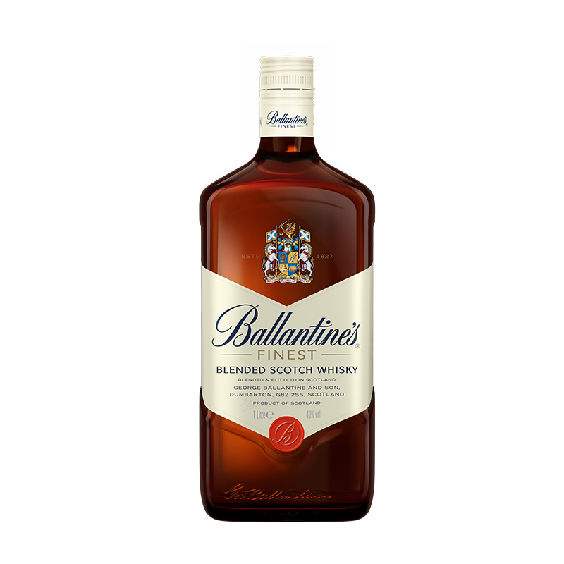 百龄坛（Ballantine’s） 洋酒 特醇 苏格兰威士忌 1000ml（1L）
