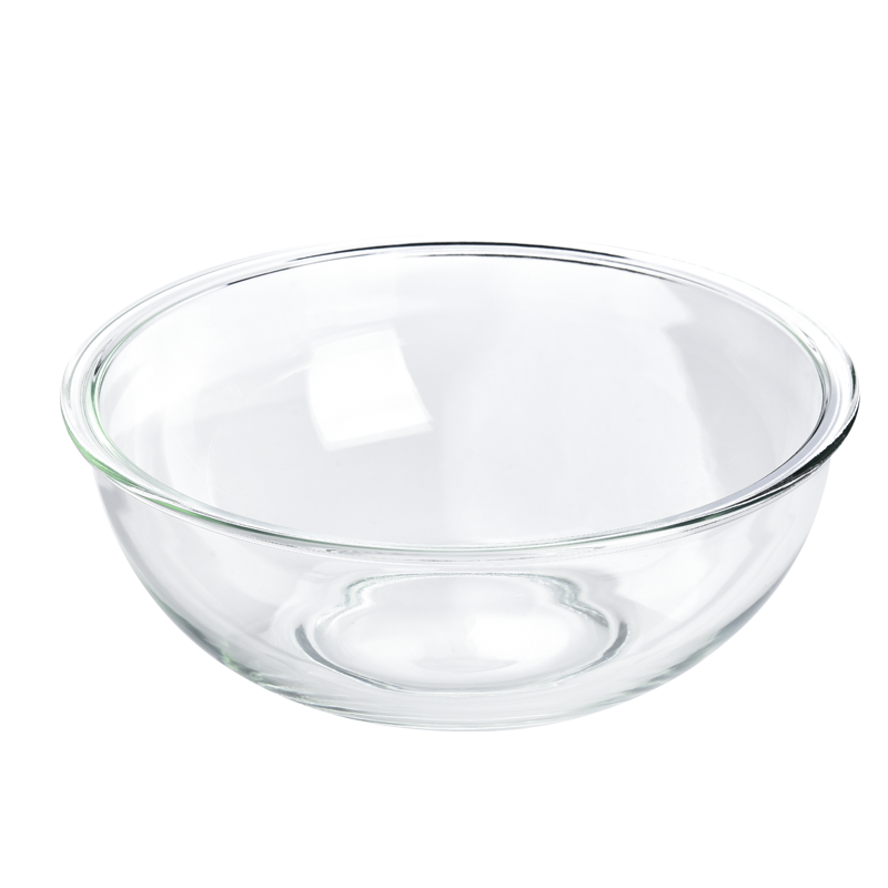青苹果  耐热高硼硅大号玻璃和面盆3.5L水果沙拉碗 进烤箱打蛋盆蛋糕烘焙碗BLP01