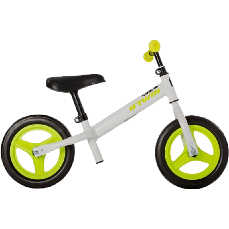 迪卡侬儿童平衡车无脚踏1-2-3岁宝宝10寸学步车滑步自行车KC 2203101 Runride 100初阶款绿色 单速