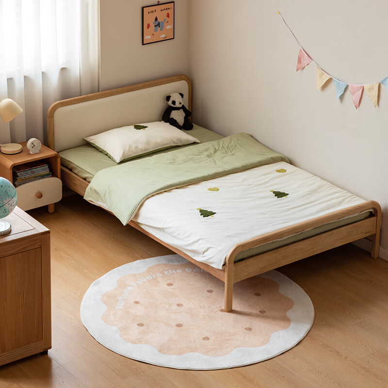 Դ��ľ���ͯ�Ҿ�ʵľ��ͯ�������л�Ƥ������ͷ����1.2�������괲�к�Ů�����˴���ͯ�������ɫ��1500*2000mm 1104.15Ԫ