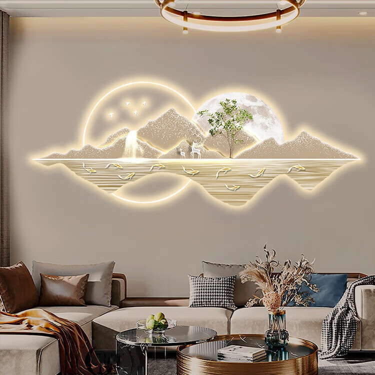 ������ˮ���ƿ���װ�λ���������ɳ������ǽ�һ��߼���led��Χ�Ʊڻ� K12402/YKL35(uv�����޿�) 175*70����+�ǿ���/��籦+ң��