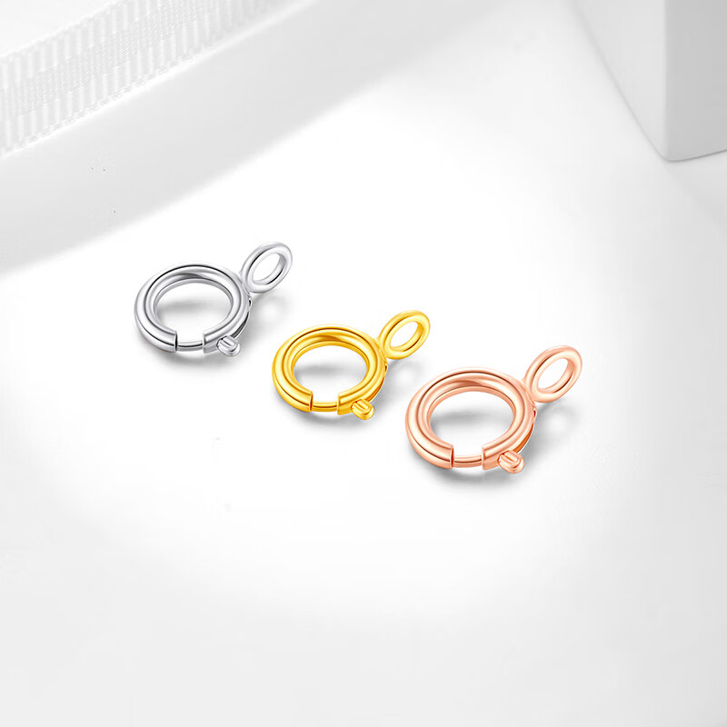 �ν�԰ 18K�𵯻ɿ۲ʽ�õ��������������diy��������ӿ��� 18K��ɫ Լ4.5mm Լ0.05g    109Ԫ