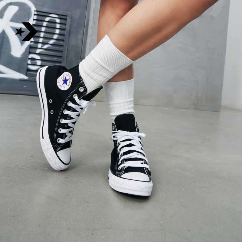 ������Converse���ٷ�All Star���䷫����Ů�߰������˶�Ь��ɫ101010 101010/��ɫ 39
