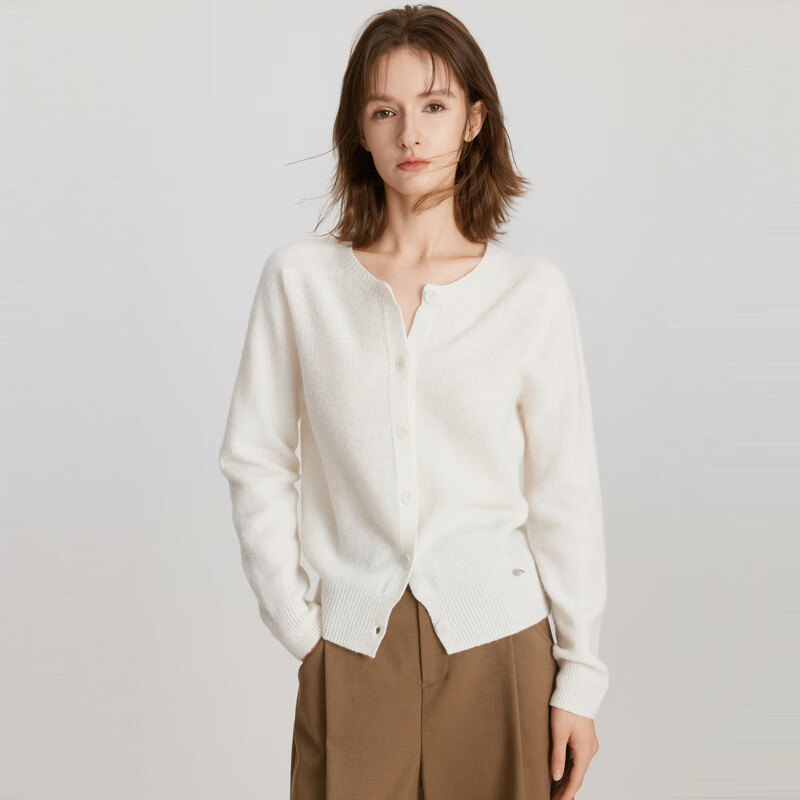 ELLE 100%����ë ��Լ����ë��֯�� Բ��ë�¿��� ���ɫ L 189Ԫ