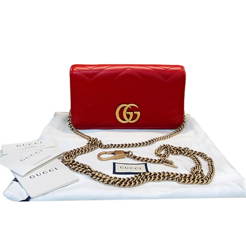 ������95�¡�G��ucci��GG Marmontϵ�к��woc������ Ůʿ����б��� �ݳ�Ʒ��� 98��������18x10x5cm