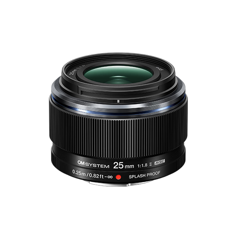 ��֮�ģ�OM SYSTEM��M.ZUIKO DIGITAL 25mm F1.8 II ��������ͷ ���ְ�˹΢����ͷ ��ɫ ��Ч50mm