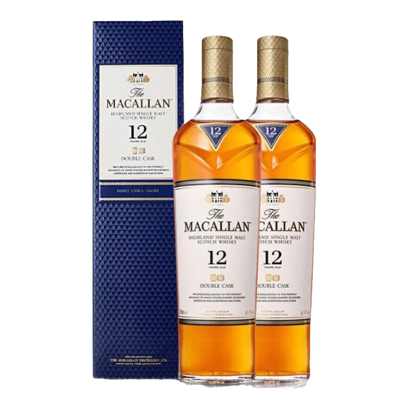 ���ף�MACALLAN���ո�����һ��ѿ��ʿ�����12��ѩ��ͰӢ��ԭƿ���ڿ羳ֱ������12��˫Ͱ700ml*2ƿ