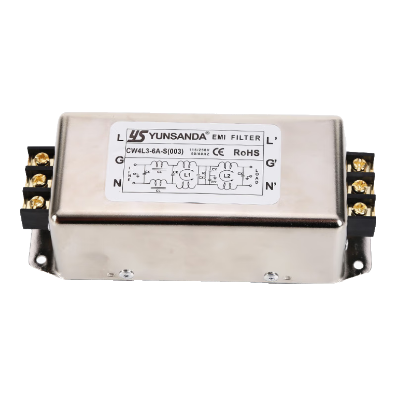 YS YUNSANDA��Դ�˲���220v�����ŵ���������Դ������emi����г���ź�CW4L3 CW4L3-10A-R ��������