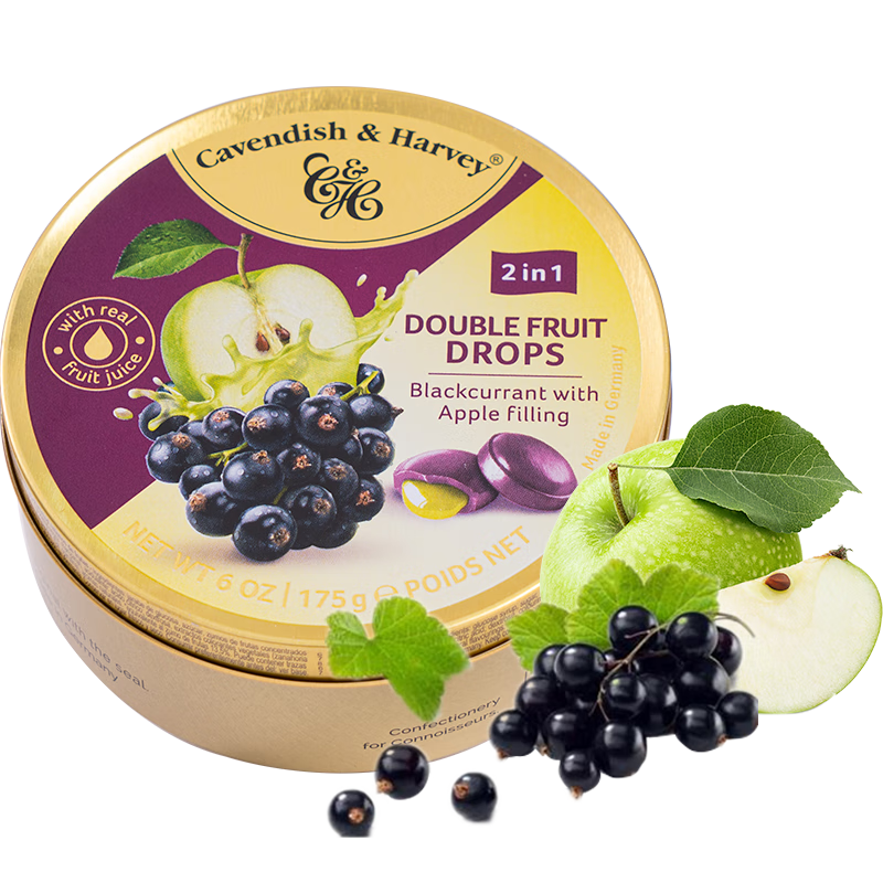 ���ƣ�Cavendish&Harvey��ƻ��ζ���ĺڼ���175g�¹����ڻ�����������ϲ�Ƕ�ͯ��ʳˮ��Ӳ�� 52.56Ԫ��3��(��17.52Ԫ/��)