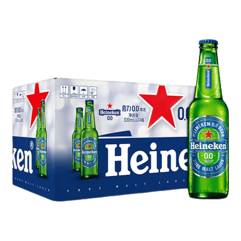 ϲ����Heineken��0.0ơ�ƵͶ��޴�����ƿװ�����´�ϲ���޴�330mL24ƿ����װ139Ԫ