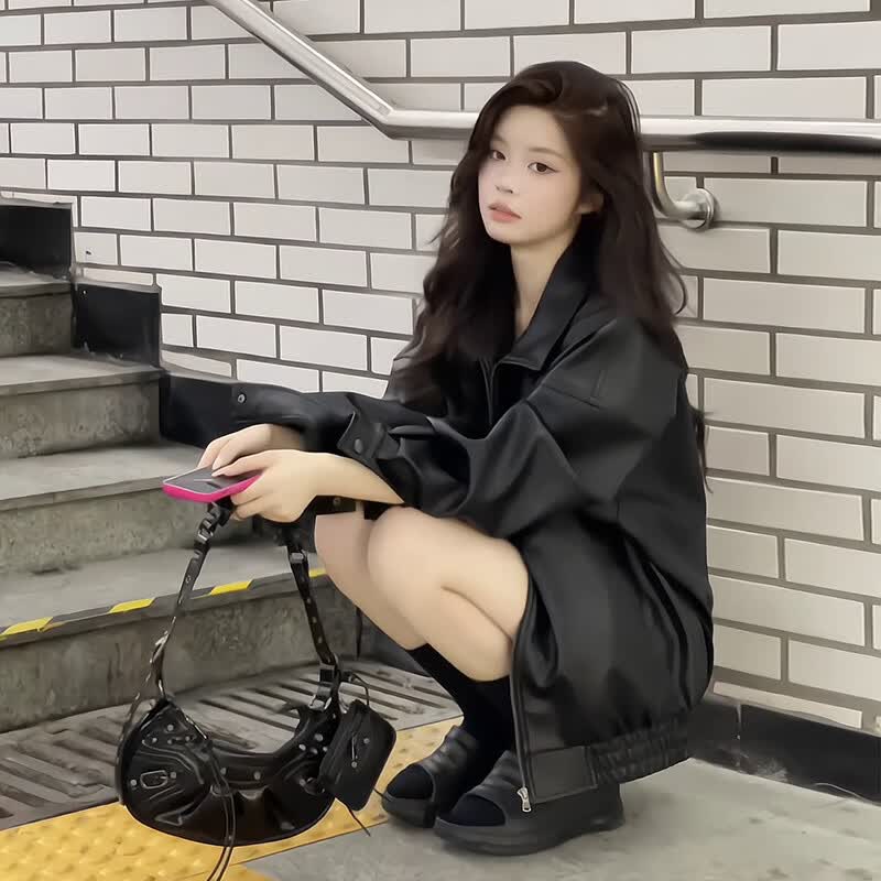 GARNUO��ɫƤ������Ů�߼���С����2025�¿������ʽ���Ż�����Ƥ�п� ��ɫ S  ��80-105� 232.5Ԫ