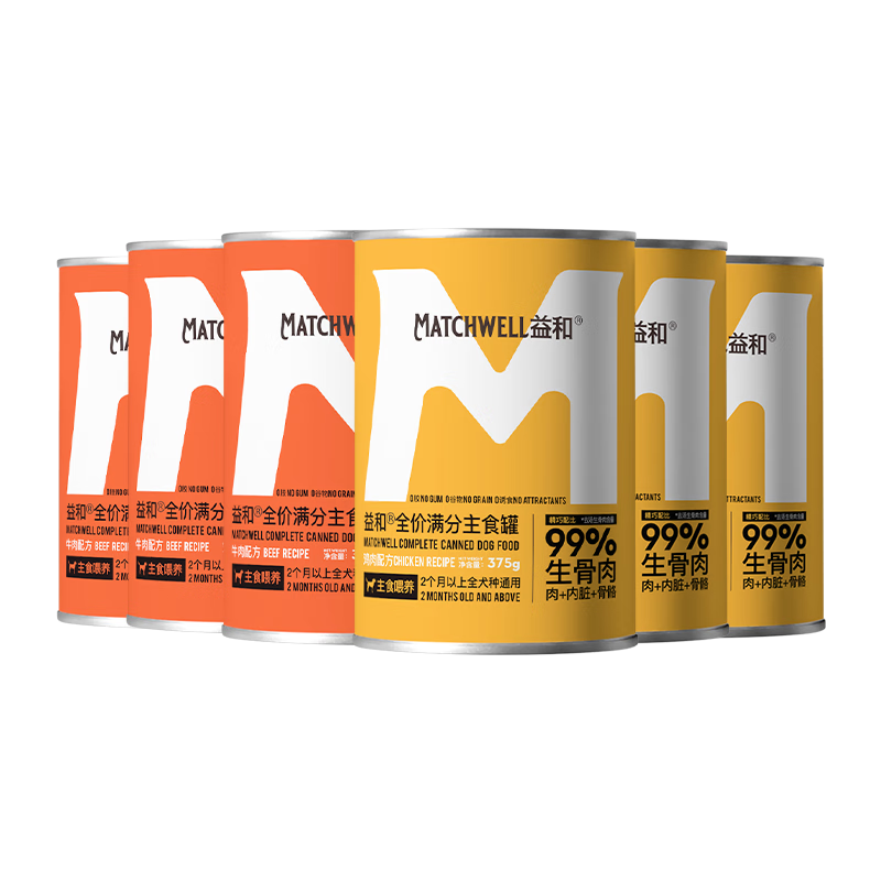 ��ͣ�MATCHWELL�����ﹷ��ͷʪ��ȫ����ʳ�跹��������ʳ����Ȯ ��Ͽ�ζ375g*6 26.3Ԫ