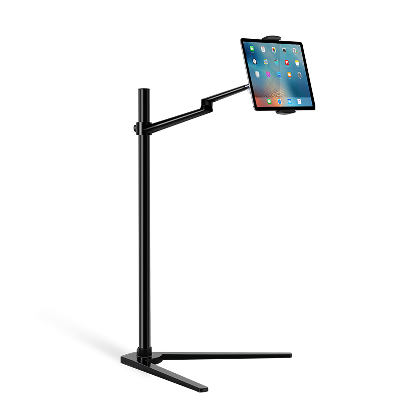 埃普（UP）UP-6A 苹果iPad mini支架平板电脑Surface Pro落地床头沙发边升降支撑架iPhone手机懒人支架 黑色