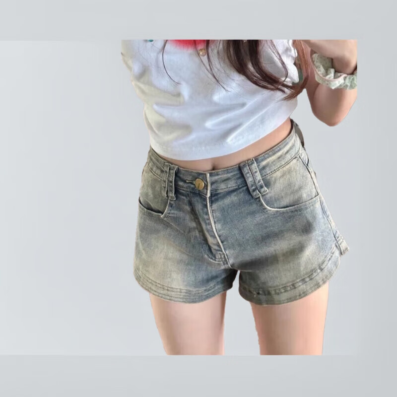 ��Ȼ��Ʒ��ʽ����ţ�ж̿�Ů�ļ�����������������⴩����ʱ�аٴ��ȿ�Ů ��ɫ M ������90-110�