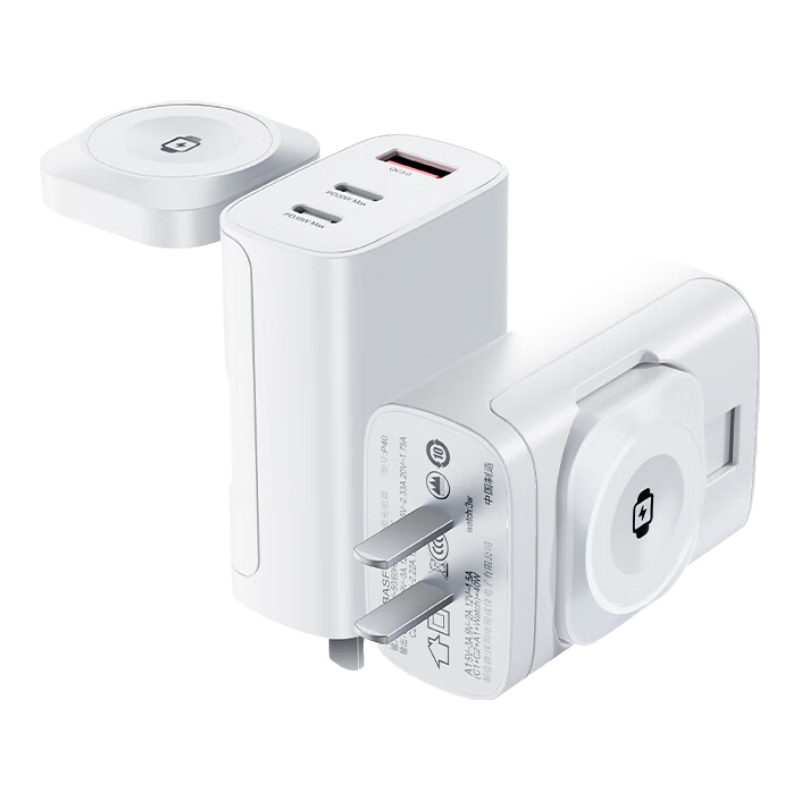 Eary �ĺ�һƻ���ֱ������iwatch���߳��AppleWatchS10/9Ultra2/SE����magsafe������ͷ��ڿ���ֻ� ��ɫ��ƻ���ֱ����߳�+˫PD+USB���ڿ��