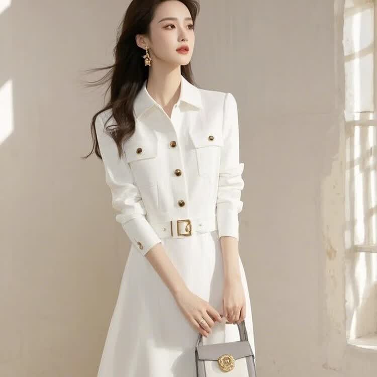 Mad Cortes����2025��������Ů�񷶰�ɫȹ�Ӵ����¿�߼��а�ɫ��������ȹ ��ɫ L