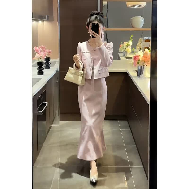 ���洺����ʽ���Ϸ�ʽ�䵭ϵ���ر����������¸�С�������ȹ�� ��ɫ����+����ȹ[2025�������� S[80-100��] ����