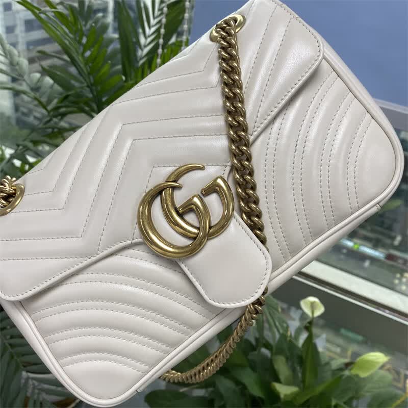 ������95�¡�G��ucci��GG Marmontϵ���ֱ��ʲ�� ���ᵥ��б��Ů�� �ݳ�Ʒ��� 97��marmont26�׽�ߴ�26*17*7